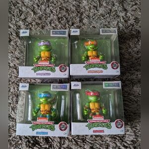 Jadatoys Teenage Mutant Ninja Turtles Metalfigs Minifigs Keychain Full Set